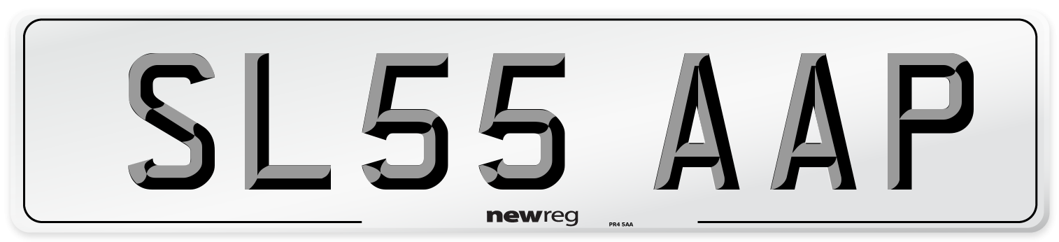 SL55 AAP Number Plate from New Reg